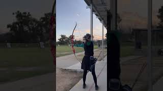 Archery evening practice recurve barebow 06092024  bow weight and follow through [upl. by Nauqahs714]