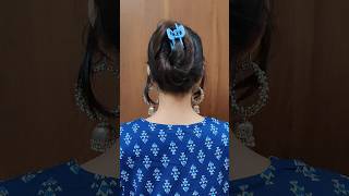 Very Easy High Clutcher Juda Hairstyle 🤩 daily Use Hairstyle shortsvideo hairstyle judahairstyle [upl. by Digdirb]