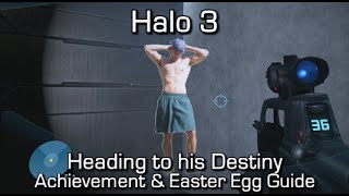 Halo 3  Heading to His Destiny Jason Jones Achievement amp Easter Egg Guide [upl. by Lecrad]