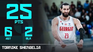 Tornike Shengelia 25 PTS  Top Performer  GEO vs FIN  FIBA EuroBasket 2025 Qualifiers [upl. by Eatnoed]