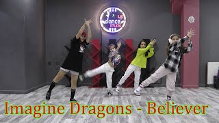 Imagine Dragons  Believer easy kid dance  zumba choreography [upl. by Yoral]