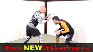 Two Radical NEW Takedowns for BJJ and No Gi Grappling [upl. by Ydnyc]