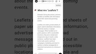 What Are quotLeafletsquot [upl. by Fadil975]