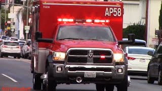 LAFD Advanced Provider 58 Responding [upl. by Llertak410]