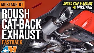 20152017 Mustang GT Roush CatBack Exhaust  Fastback Sound Clip amp Review [upl. by Inwat546]