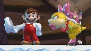 New Super Mario Bros U 100 Walkthrough Part 4  Frosted Glacier All Star Coins amp Secret Exits [upl. by Ttesil]