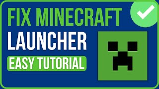 MINECRAFT LAUNCHER NOT WORKING FIX NEW  Fix Minecraft Launcher Update Error [upl. by Oiludbo]