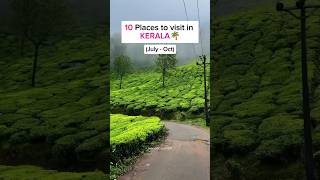 Top 10 Places To Visit In Kerala reels travel kerala [upl. by Ytsihc]