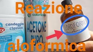 62  Sintesi del Cloroformio da Candeggina e Acetone [upl. by Schmeltzer263]