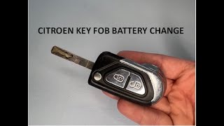 Citroen DS3 Key Fob Battery Replacement [upl. by Prudence622]