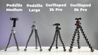 Which is the best JOBY GorillaPod vs PodZilla Review [upl. by Myk326]