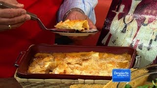 Receta de Lasaña con Camarones con el chef Pepín  Despierta America [upl. by Adara]