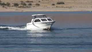 1994 Bayliner 2452 Express Cruiser Lake Test Boulder Boats Lake Mead [upl. by Ydnes]