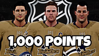 I Built A Team Of Players With 1000 Points In The NHL [upl. by Acirretal]