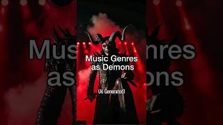 Ai Generates Music Genres as Demons ai chatgpt aiart [upl. by Sam]