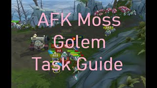 Runescape 3 AFK Moss Golems Slayer Task Guide  950k XPHR  4m GPHR [upl. by Phonsa]