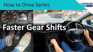 How to shift gears quickly and smoothly in a manual car [upl. by Alyosha]