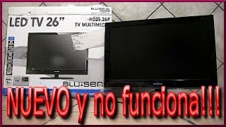 ✅ TV LED BLUESENS nuevo y no funciona  JRPM [upl. by Eelinnej344]