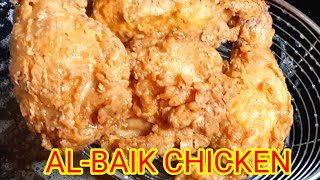 AL BAIK CHICKENOriginal Style Chicken Injected with flavoursSaudis special broasted chicken [upl. by Kimitri]