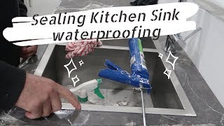 How to Seal amp Caulk a Kitchen Sink on a Laminate Benchtop [upl. by Aitrop336]