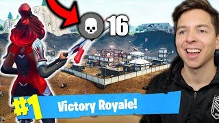 16 KILLS AT DUSTY DIVOT FORTNITE BATTLE ROYALE SEASON 4 NEW MAP [upl. by Intirb]