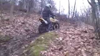 80cc suzuki 2 stroke dirt bike hill climbs [upl. by Solim]