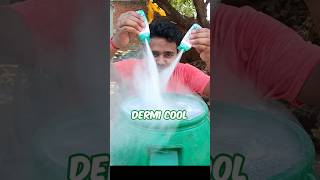 Dermi cool powder dalkar nahane se garmi nahi lagati hai experiment shotrs garmi dermicool [upl. by Luaped]