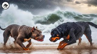 Rottweiler vs Pitbull Terrier Dog  Ultimate Dog Comparison [upl. by Anippesuig]