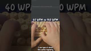 40 WPM vs 140 WPM 😱 typing keyboard typingspeed [upl. by Sices893]