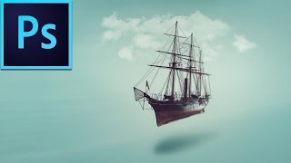 Photoshop Composition Tutorial  Flying Boat [upl. by Nivloc]