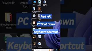 How to keyboard shortcut PC shutdown youtubeshorts windows foryou viralvideo tech computer [upl. by Fagen]