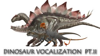 Dinosaur Vocalization Study Pt II 2023  Jurassic Era [upl. by Alver651]