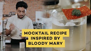 Zikri Mubarak Mr Jack Mocktail Recipe Inspired by Bloody Mary  Zero Proof  Non Alcohol Drink [upl. by Sillsby]