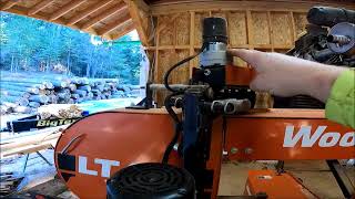 Operating the Woodmizer Debarker on the LT40 Wide [upl. by Angel]