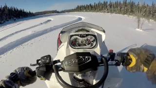 SKIDOO RENEGADE 800 FUN DEEP POWDER AND WHEELIES [upl. by Stortz]