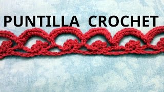 PUNTILLA en tejido crochet o ganchillo n° 26 tutorial paso a paso Moda a Crochet [upl. by Peppard]