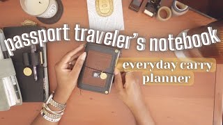 Passport Travelers Notebook  Common Planner amp Nolty 1180 [upl. by Elkcim172]