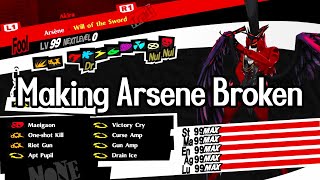 Making Arsene Broken Almighty and CurseGun Build  P5R [upl. by Tuesday153]