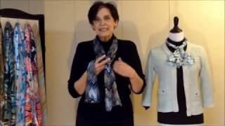 How to Tie a Rectangular Scarf  Part 1 [upl. by Dalia]