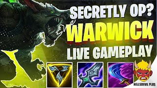 Top Warwick Is Secret OP Pick Wild Rift HellsDevil Plus Gameplay [upl. by Batchelor522]