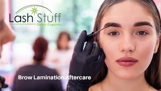 Brow Lamination Aftercare The Complete Guide to Caring for Your Laminated Eyebrows [upl. by Asserak598]