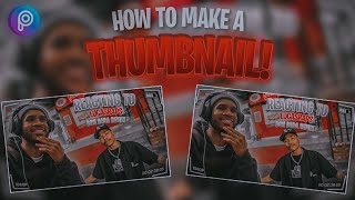 YOUTUBE THUMBNAIL TUTORIAL  PICSART TUTORIAL [upl. by Nahamas]