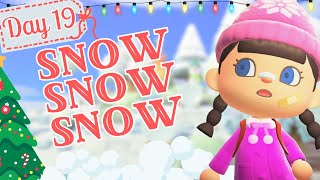 Day 19 WINTER CHRISTMAS ACNH ISLAND  ACNH SNOWMAN SNOWBALL BUILD  ANIMAL CROSSING NEW HORIZONS [upl. by Alma561]