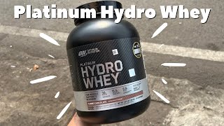 Platinum Hydro Whey By Optium Nutrition Susu Protein Yg Proteinnya Besar Cuii [upl. by Ev773]