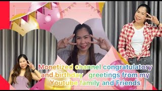 Birthday greetings amp Congratulatory as Monetized channel wilmachannel [upl. by Adnovoj]