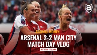 Arsenal 22 Manchester City  Womens Super League  Match Day Vlog  Arseblog News [upl. by Oecam141]