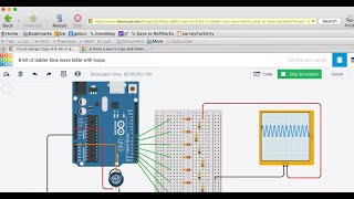 R2 Ladder DAC in TinkerCAD [upl. by Kenny29]