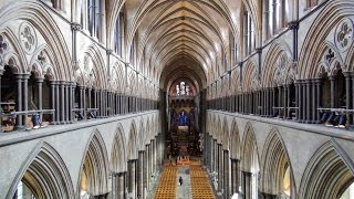 Amazing views of Salisbury Cathedral from the triforium level [upl. by Gotthelf]