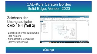 CADKurs für Solid Edge ab Version 2023 – Teil 191b [upl. by Pris]