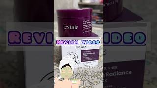 Viral orry Face mask  foxtale purple clay mask review  Face mask for oily skin orry foxtaleskin [upl. by Ybur]